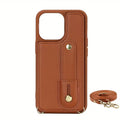 LUMEN Phone Case with Wallet and Strap - Brown