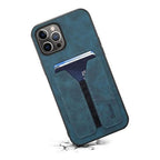 LUX Faux Leather Wallet Case - Blue