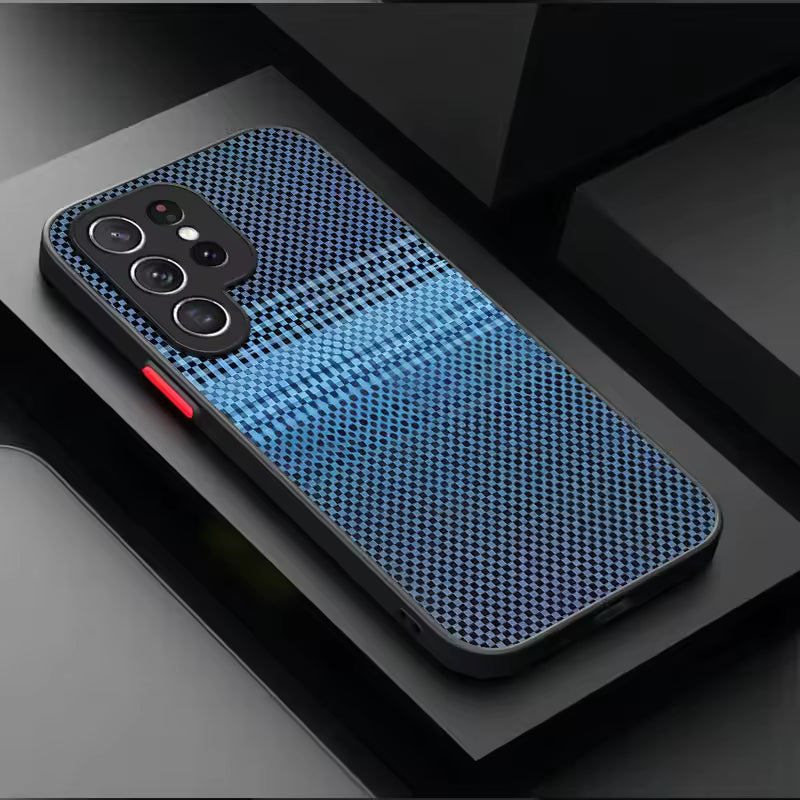 FLOW eleganten etui za telefon z denarnico in držalom - moder